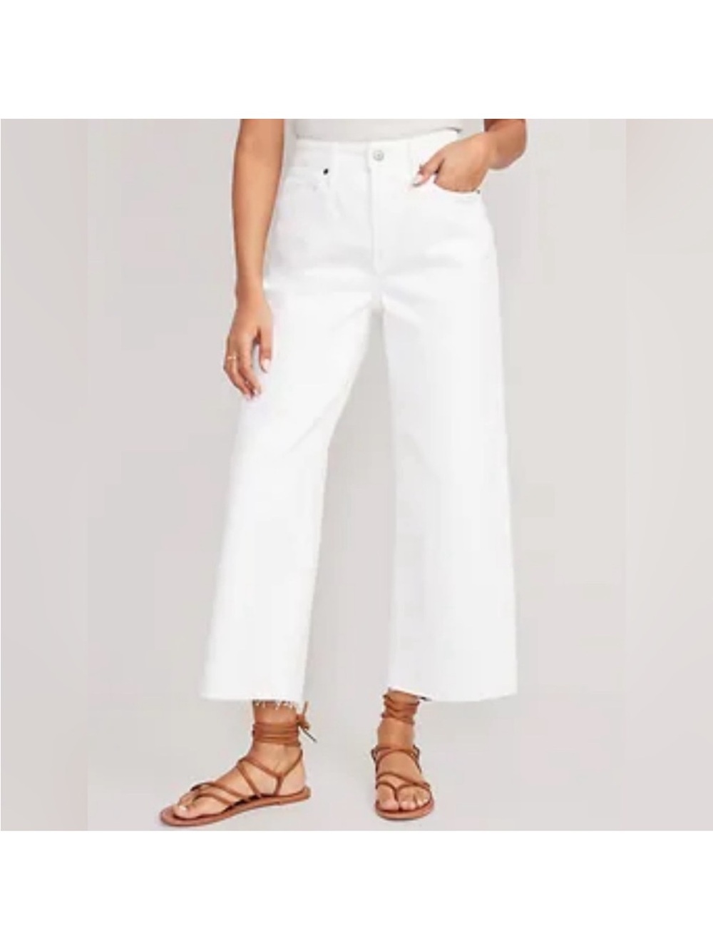 Sz 16 Old navy extra high rise sky-hi wide leg jean with secret smooth pockets